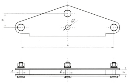 Łącznik orczykowy dwurzędowy (2535)