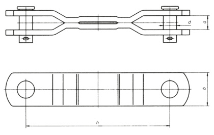 Łącznik przedłużający dwuwidlasty ze sworzniem nitowym (2562)